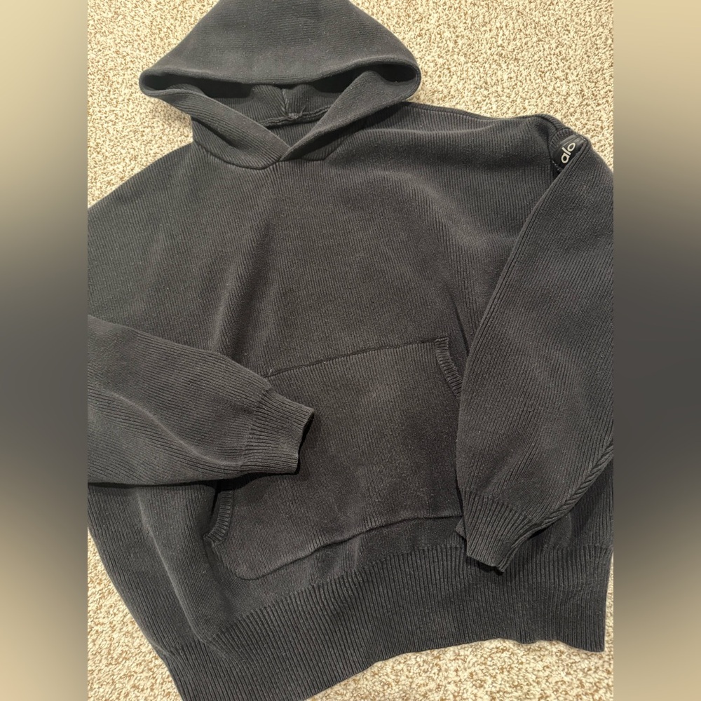 ALO BLACK SCHOLAR HOODIE